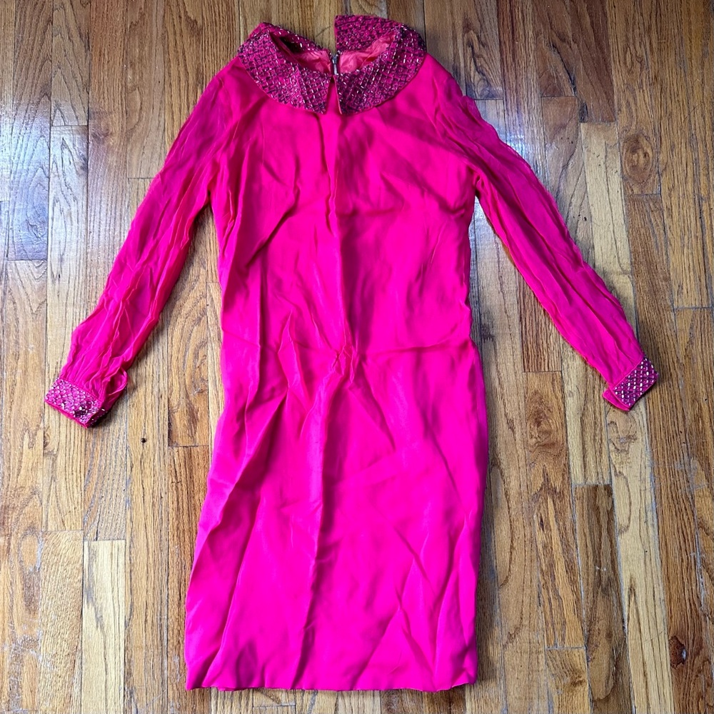 Vintage Dress Hot Pink